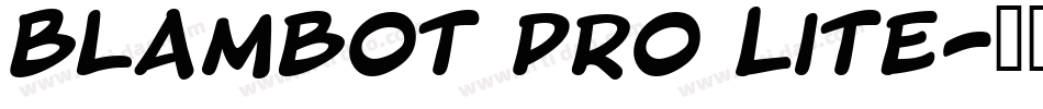 Blambot Pro Lite字体转换